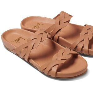 NEW BEEK Leather Motmot Footbed Sandals Honey for women 864mn